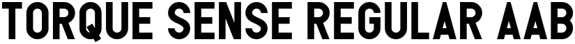 Torque Sense Regular font