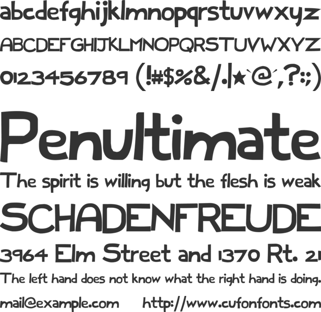 Full Dece Sans font preview