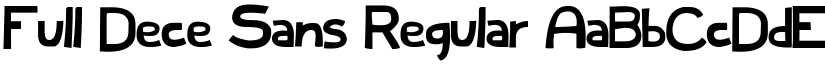 Full Dece Sans Regular font