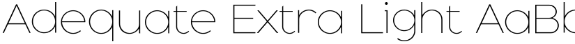Adequate Extra Light font
