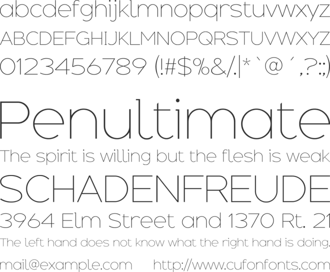 Adequate font preview