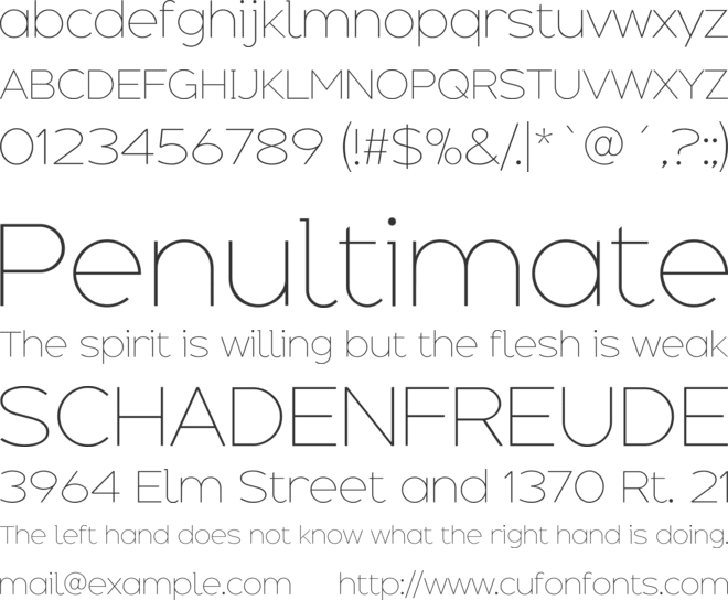 Adequate font preview