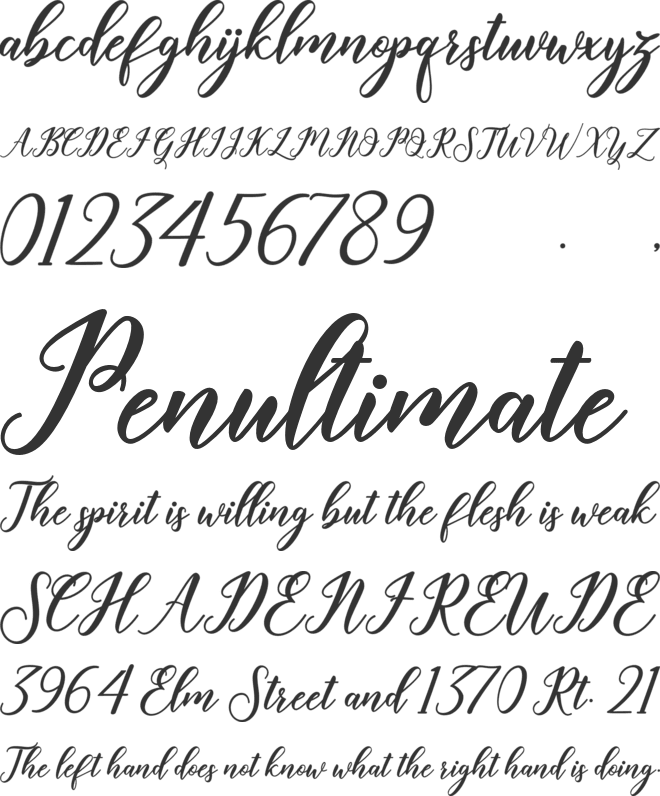 Geralyn font preview