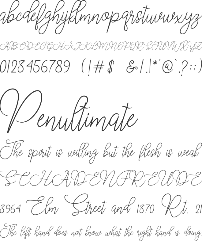 Moon Chin font preview