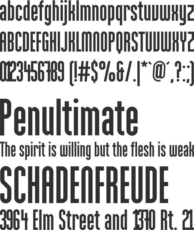 Loxley font preview