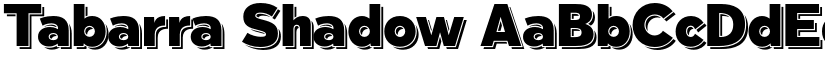 Tabarra Shadow font
