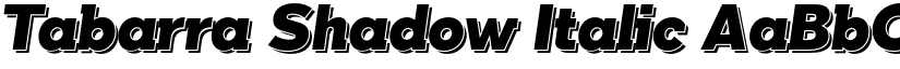 Tabarra Shadow Italic font