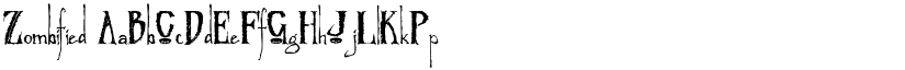 Zombified font