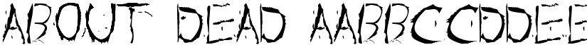 About Dead font download
