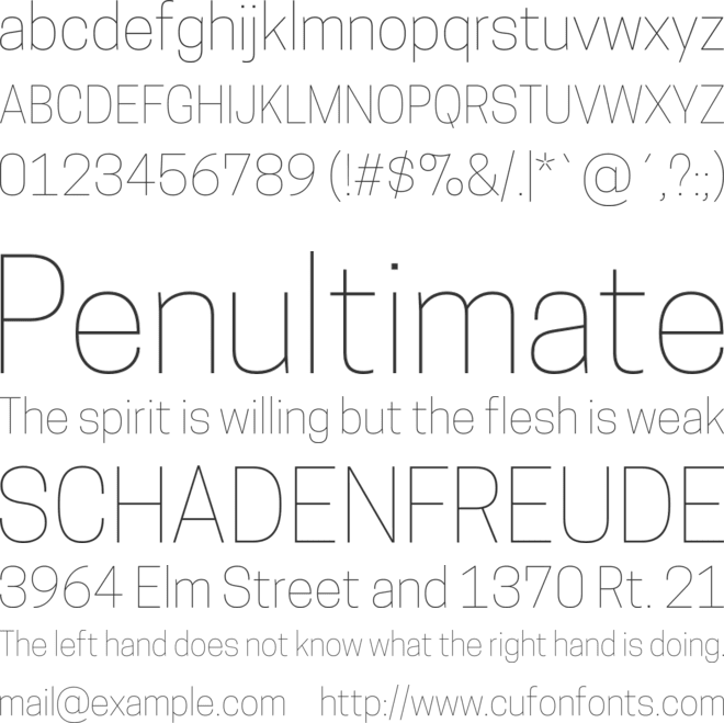 Cooper Hewitt font preview