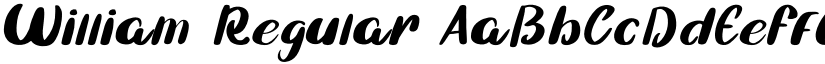 William Regular font