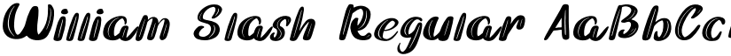 William Slash Regular font