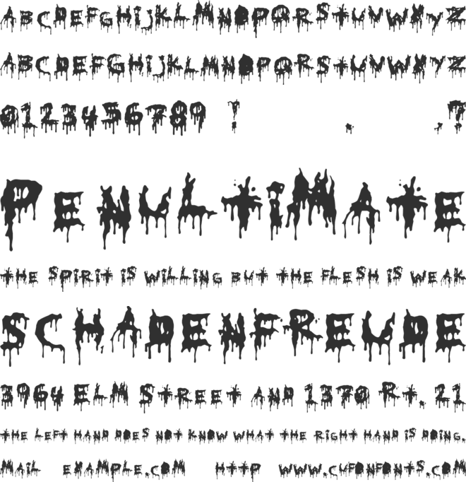 HoMicIDE EFfeCt font preview