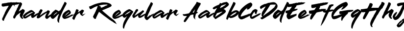 Thander Regular font