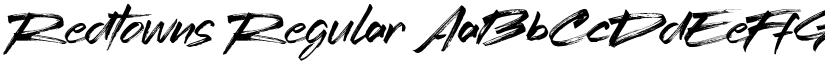 Redtowns Regular font