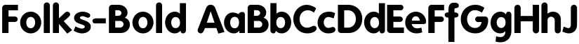 Folks-Bold font