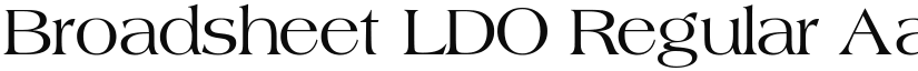 Broadsheet LDO font download