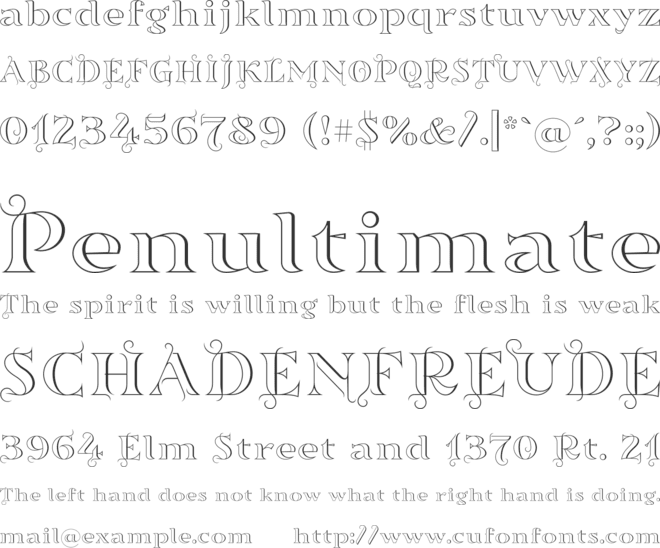 SortefaxS01 font preview