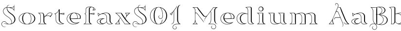 SortefaxS01 Medium font