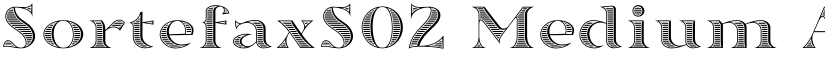 SortefaxS02 Medium font