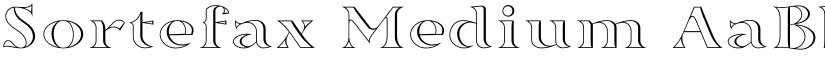 Sortefax Medium font