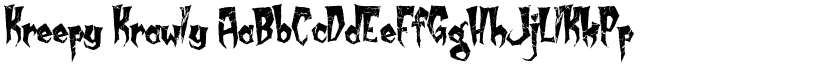 Kreepy Krawly font