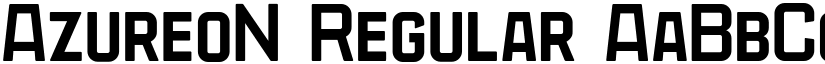AzureoN Regular font