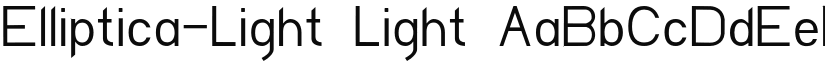 Elliptica-Light Light font