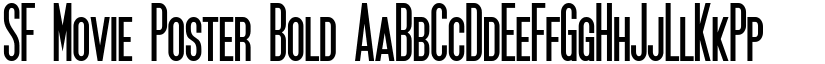 SF Movie Poster Bold font