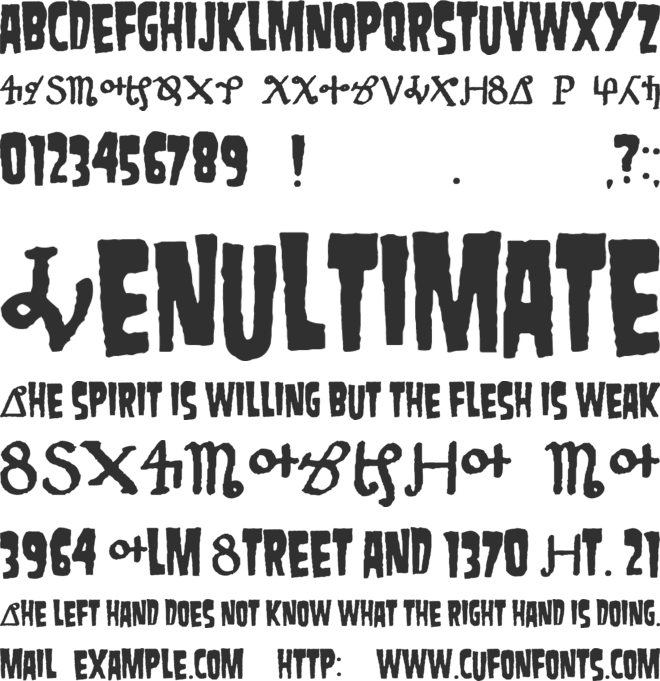 Danzig 4P font preview