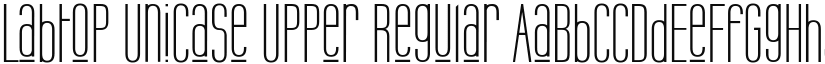 Labtop Unicase Upper Regular font
