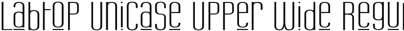 Labtop Unicase Upper Wide Regular font