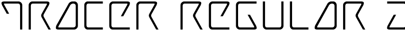 Tracer Regular font