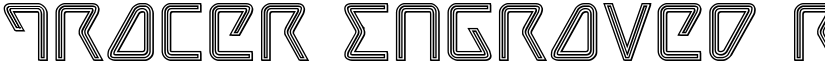 Tracer Engraved Regular font