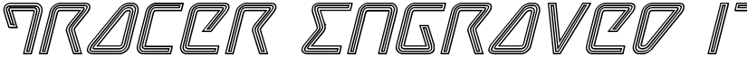 Tracer Engraved Italic Italic font