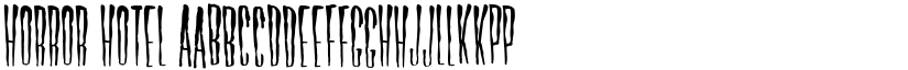 Horror Hotel font