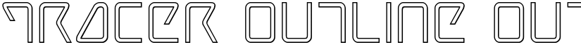 Tracer Outline Outline font