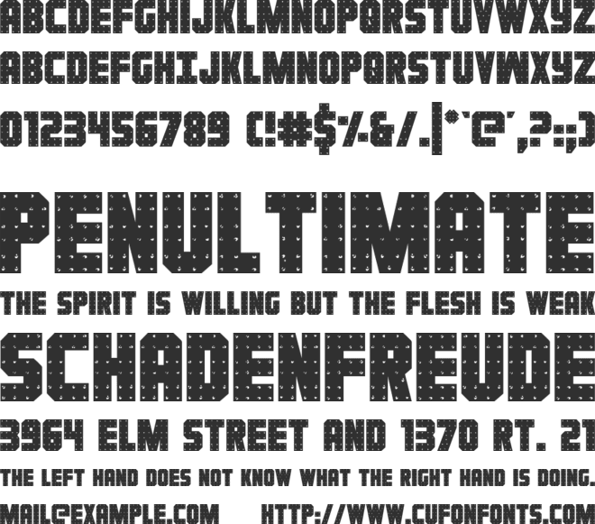 Iron Forge font preview