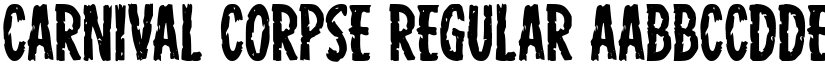 Carnival Corpse Regular font