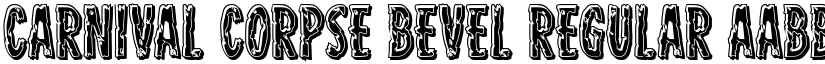 Carnival Corpse Bevel Regular font