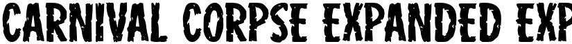 Carnival Corpse Expanded Expanded font