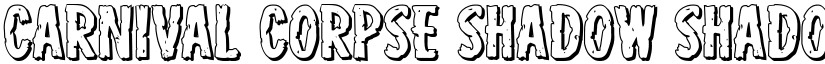 Carnival Corpse Shadow Shadow Expanded font