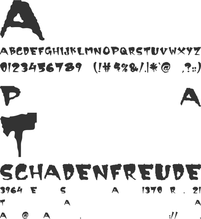 Scary font preview