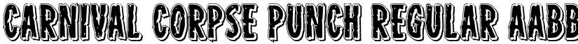Carnival Corpse Punch Regular font