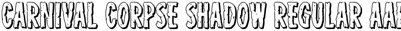 Carnival Corpse Shadow Regular font