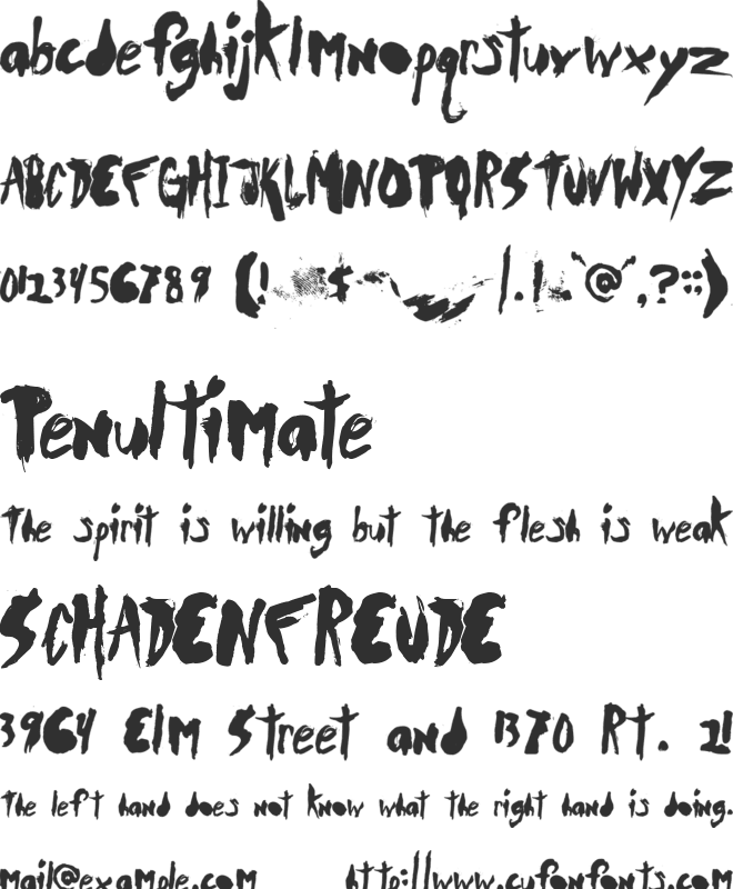 DuerTWOo font preview