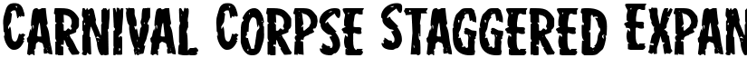 Carnival Corpse Staggered Expanded Expanded font