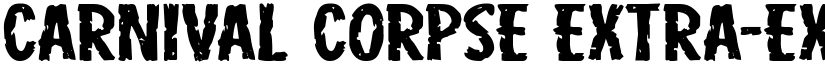 Carnival Corpse Extra-Expanded Expanded font