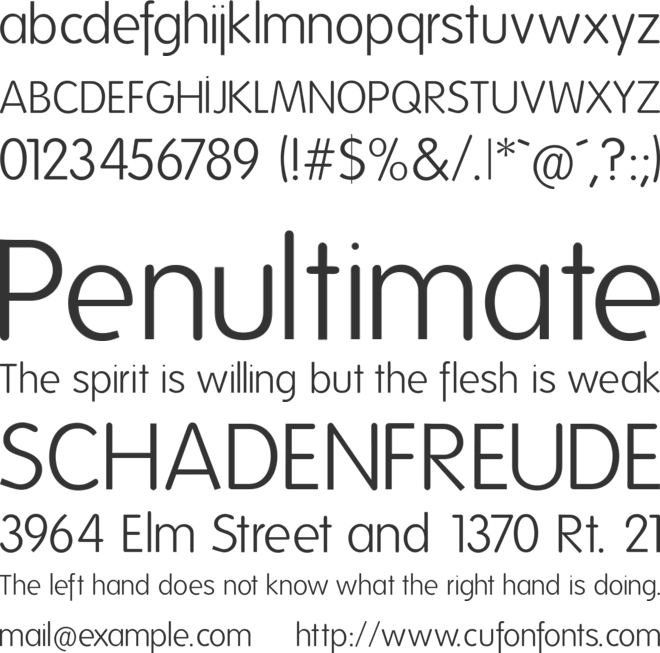 Folks-Light font preview