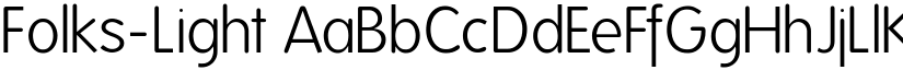 Folks-Light font